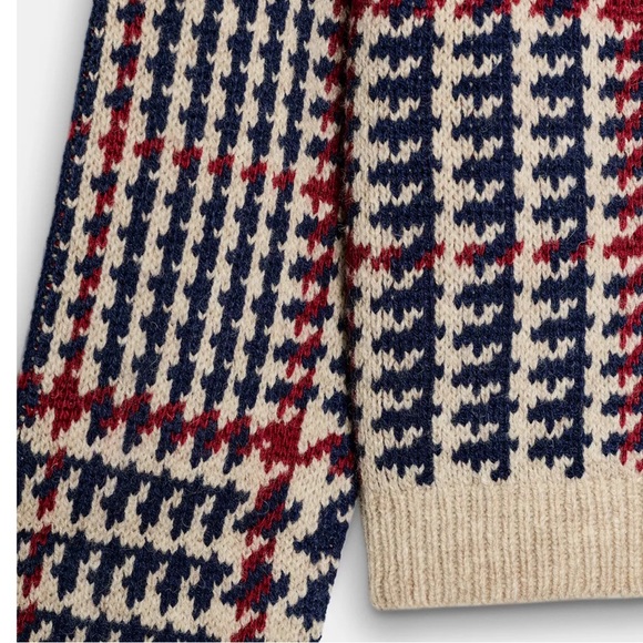Zara NWT houndstooth wool jumper sweater 0021/110 - Picture 6 of 13